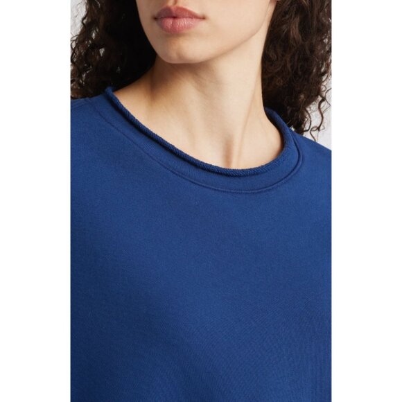 Frank & Eileen Blue Anna Long Sleeve Capelet Sweatshirt Size Large 41208 - Picture 3 of 9